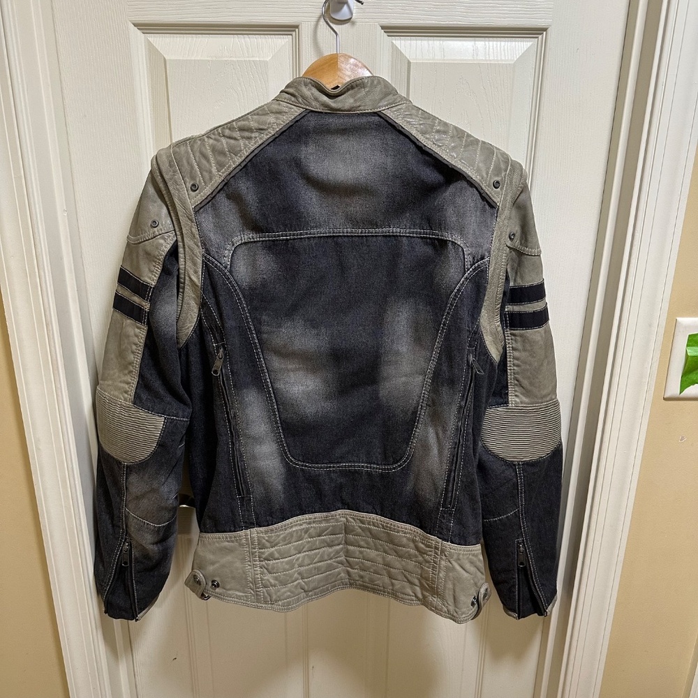 Harley-Davidson Leather and Canvas Motorcycle Jacket/Vest - Picture 2 of 6